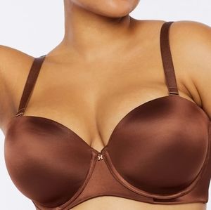 Savage x Fenty brown strapless bra